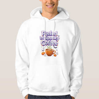 Angetrieben von Spooky Coffee Halloween Hoodie