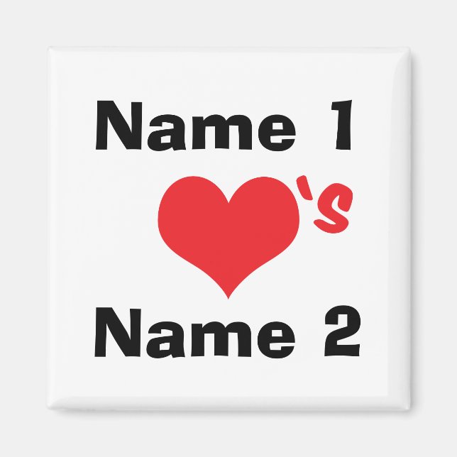 Angewohnt sind wir in Liebe Magnet (Vorne)