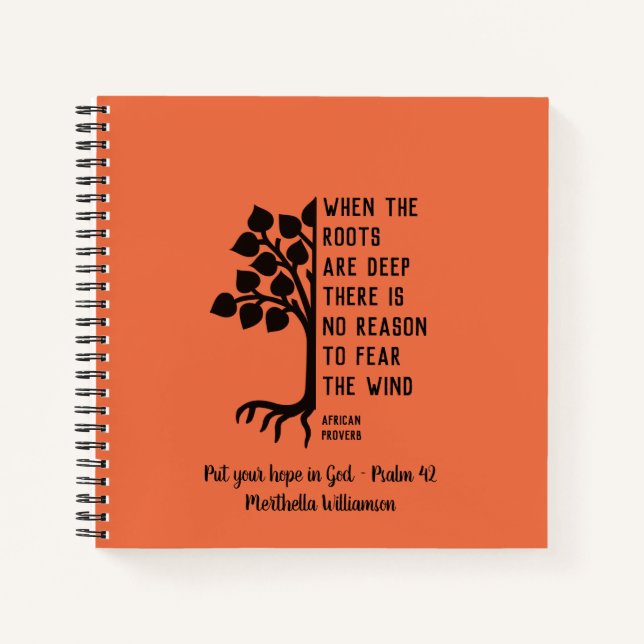 Angewohnt, wenn die ZÜGE TIEFES Gebet sind Notizbuch (Vorderseite)