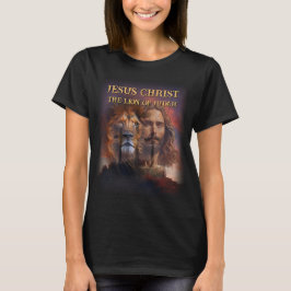 Angewohnter T - Shirt Jesus Christus der Löwe Juda