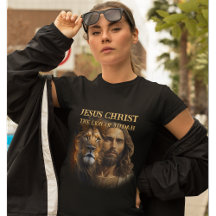 Angewohnter T - Shirt Jesus Christus der Löwe Juda