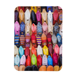 Angezeigte Schuhe in einem Geschäft in den Souks Magnet