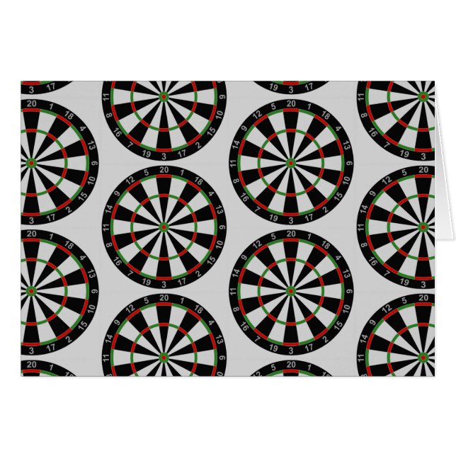 Angezogene Darts-Zielmuster (Vorderseite (Horizontal))