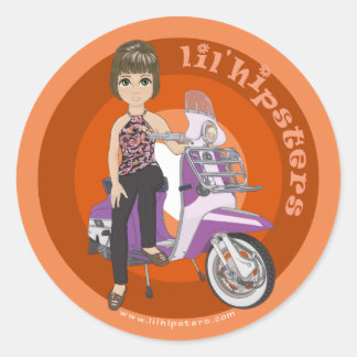 Angie Runder Aufkleber