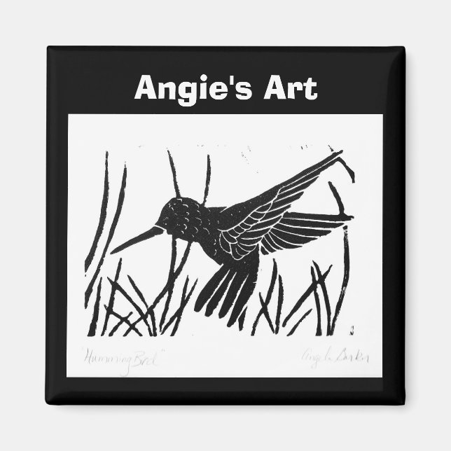 Angie's Art "Humming Bird" Magnet (Vorne)