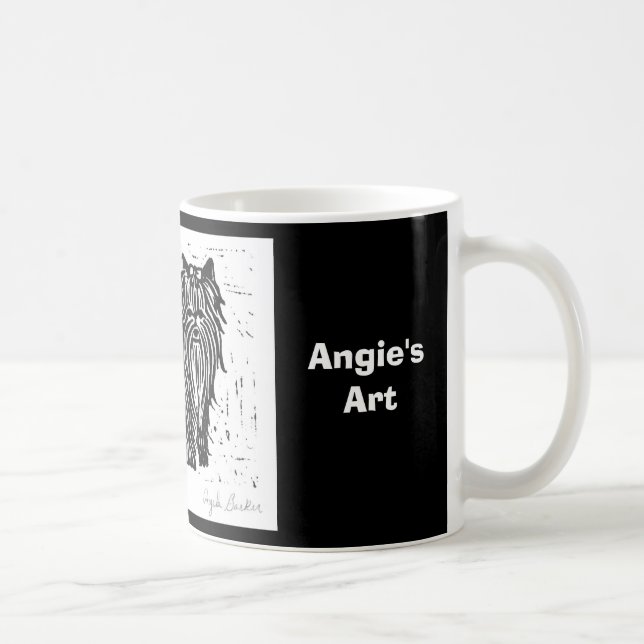 Angies Kunst"am besten in Show Hund" Tasse (Rechts)