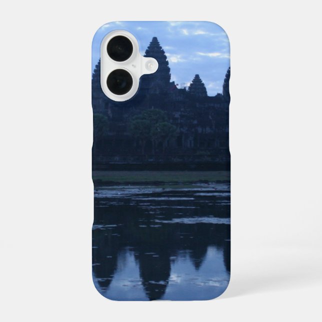angkor blau iPhone 16 hülle (Rückseite)