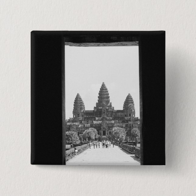 Angkor Kambodscha, Angkor Wat Doorway View 2 Button (Vorderseite)