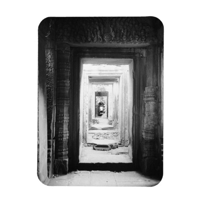 Angkor Kambodscha, Doorways Preah Khan 2 Magnet (Vertikal)