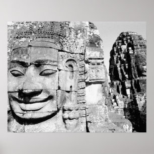 Angkor Kambodscha, Leiter des Bayon Poster