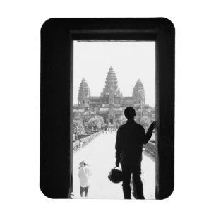 Angkor Kambodscha, Tür & Person Angkor Wat Magnet