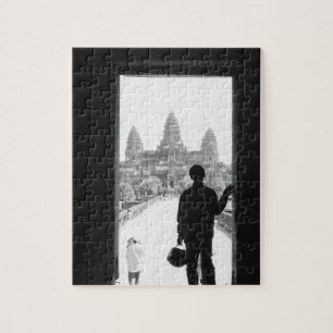 Angkor Kambodscha, Tür & Person Angkor Wat Puzzle