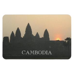 Angkor mit Sonnenaufgang Kambodscha Magnet