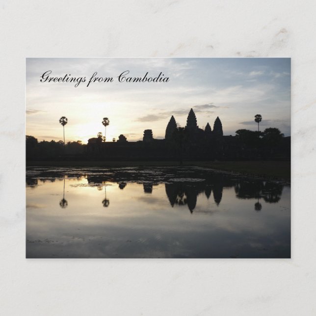 angkor reflektieren postkarte (Vorderseite)