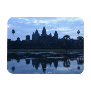 Angkor Sonnenaufgang Blau Magnet