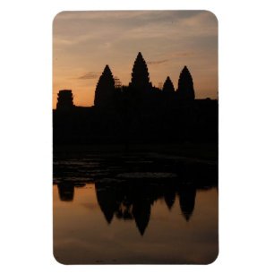 Angkor Sonnenaufgang Silhouette Magnet