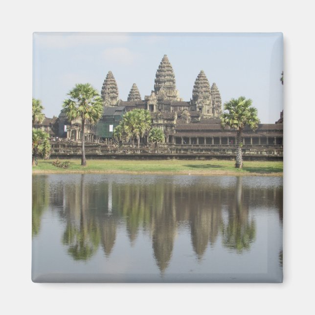 Angkor-Tempelreflektionen Magnet (Vorne)