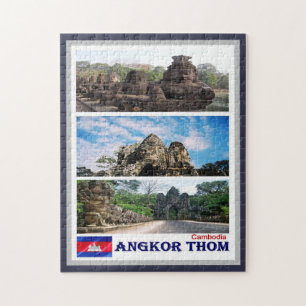 Angkor Thom - Kambodscha - Mosaik - Puzzle
