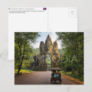Angkor Thom, Kambodscha-Reisepostkarte Postkarte