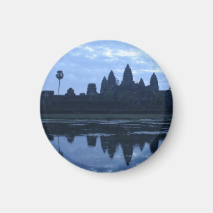 angkor was blau reflektiert magnet