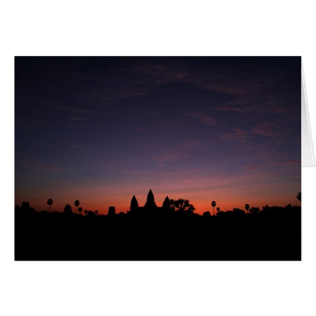Angkor Wat am Sonnenaufgang (Karte) (Vorderseite (Horizontal))