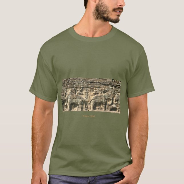 Angkor Wat, Basrelief. T-Shirt (Vorderseite)