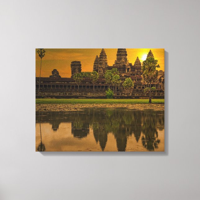 Angkor Wat Cambodia Khmer Temple Leinwanddruck (Vorderseite)