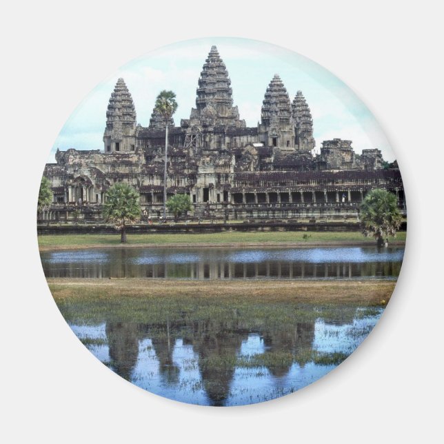 Angkor Wat Cambodia Temple Travel Fotografy Magnet (Vorne)