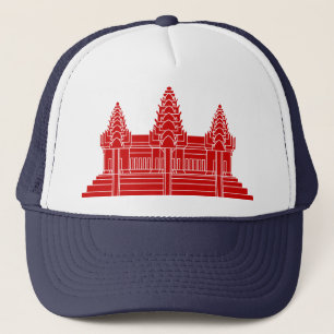 Angkor Wat Cambodian / Khmer Flag Truckerkappe