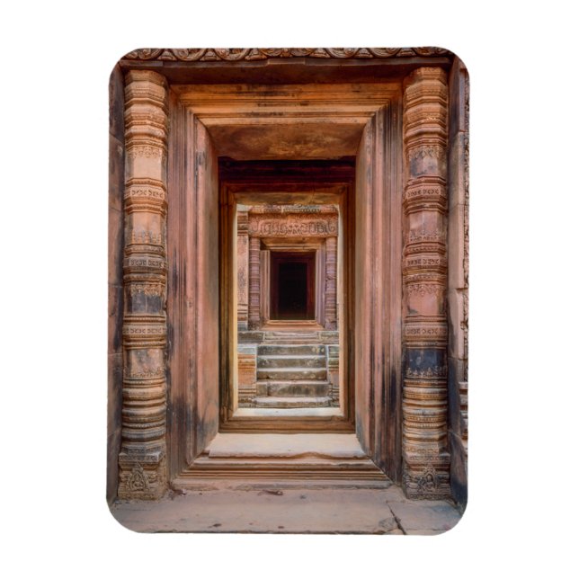 Angkor Wat Entryway, Kambodscha Magnet (Vertikal)