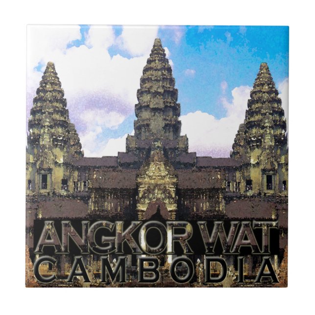Angkor Wat Fliese (Vorderseite)