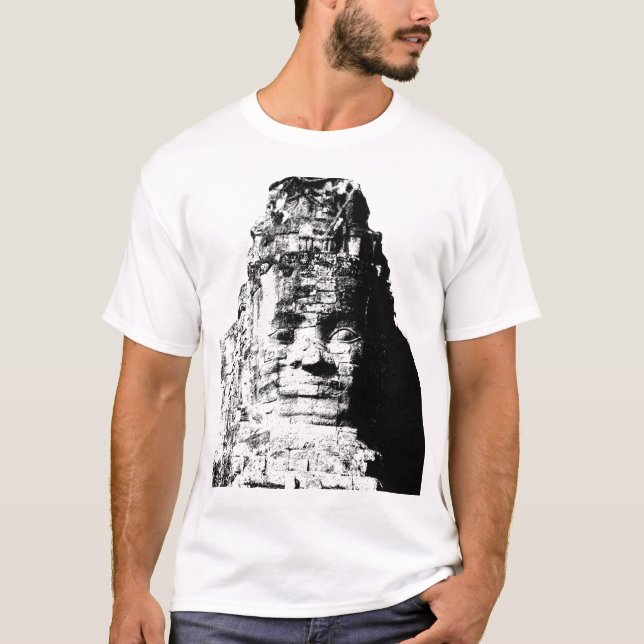 Angkor Wat großes Gesicht T-Shirt (Vorderseite)