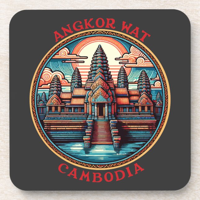 Angkor Wat, Kambodscha Getränkeuntersetzer (Vorderseite)
