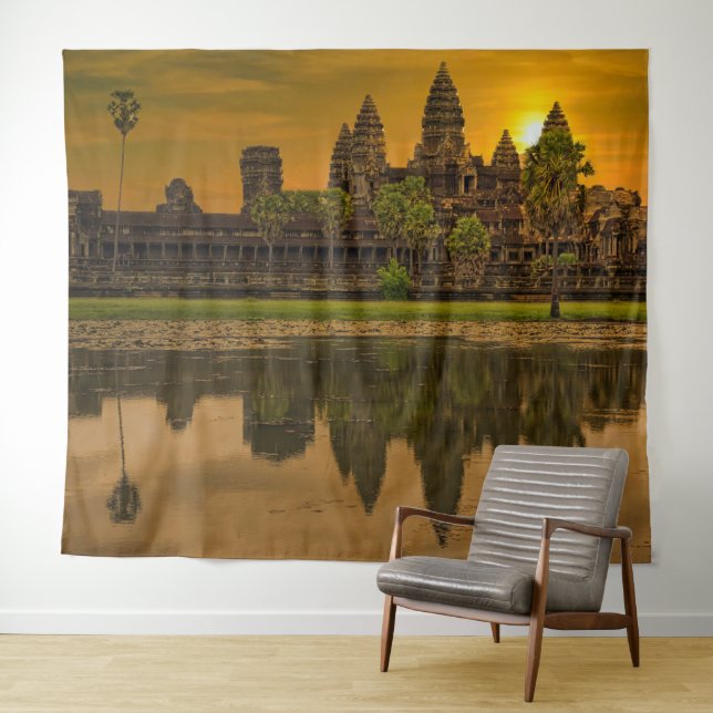 Angkor Wat Kambodscha Khmer Tempel Wandteppich (Beispiel (Horizontal))