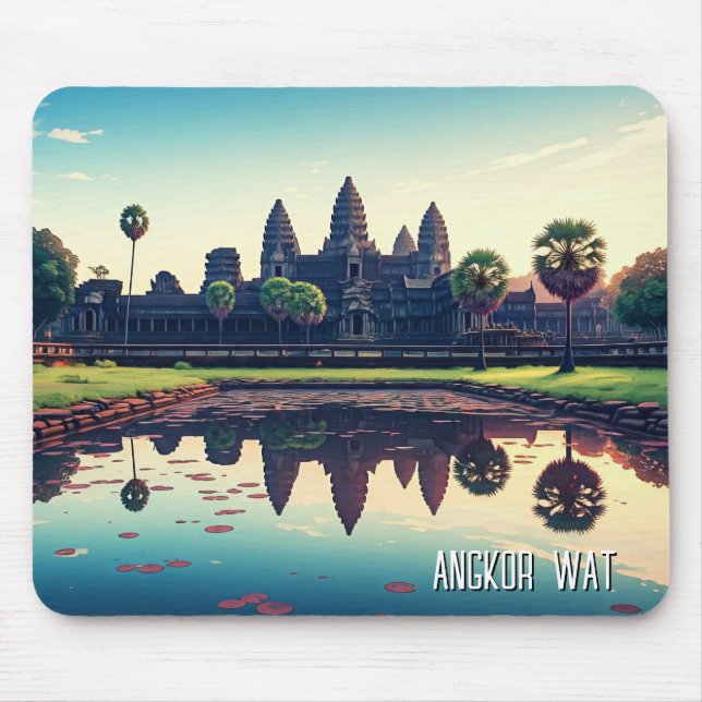 Angkor Wat Kambodscha Mousepad (Vorne)