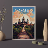 Angkor Wat Kambodscha Reise Kunst Vintage