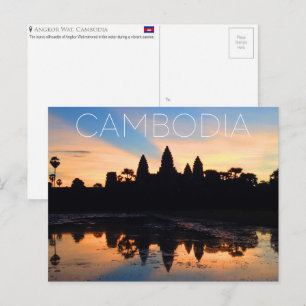Angkor Wat, Kambodscha Reise-Postkarte Postkarte