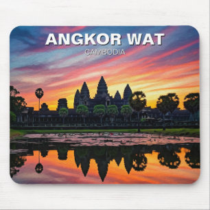 Angkor Wat Kambodscha Sonnenuntergang Mousepad