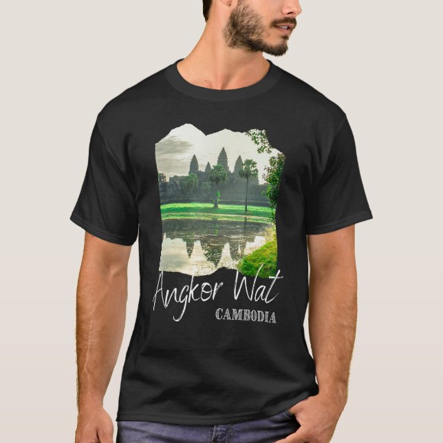 Angkor Wat Khmer Historical Temple Cambodia T-Shirt (Vorderseite)