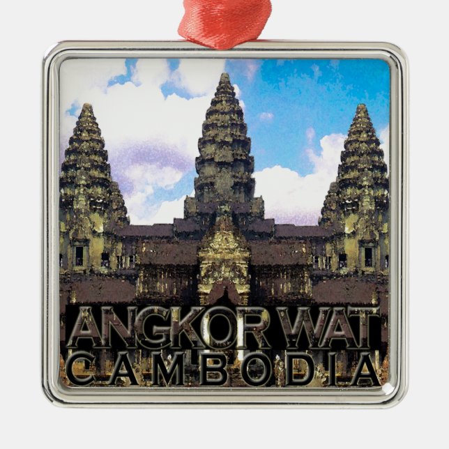 Angkor Wat Ornament Aus Metall (Vorne)