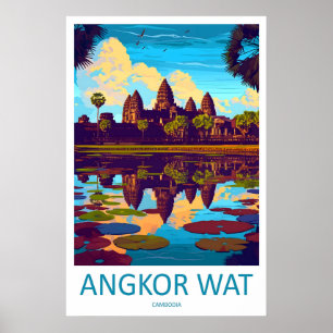 Angkor Wat Reise Druck Wandkunst Angkor Wat Wand Poster