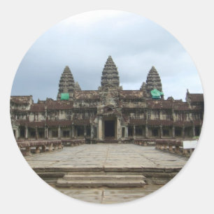 Angkor Wat Runder Aufkleber