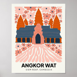 Angkor Wat Siem Reap Kambodscha Reisen Poster