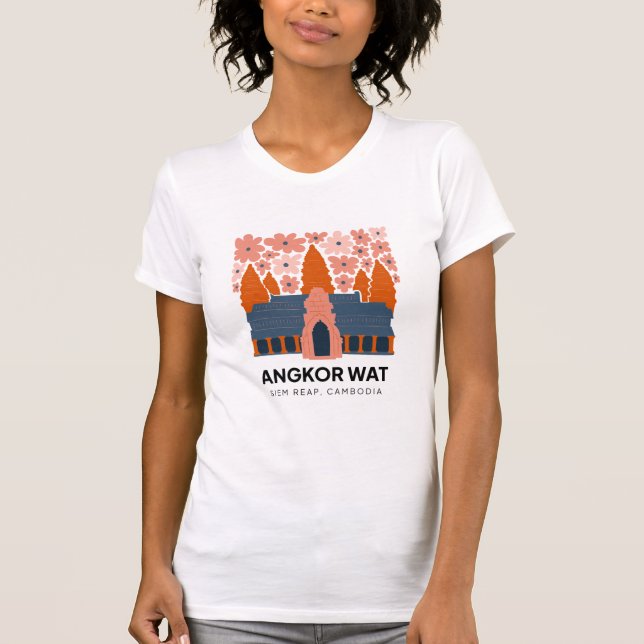 Angkor Wat Siem Reap Kambodscha Reisen T-Shirt (Vorderseite)