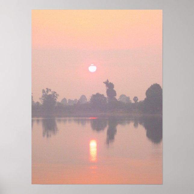 "Angkor Wat Sunset" Poster (Vorne)