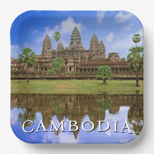 Angkor Wat Tempel   Kampuchea, Kambodscha Pappteller