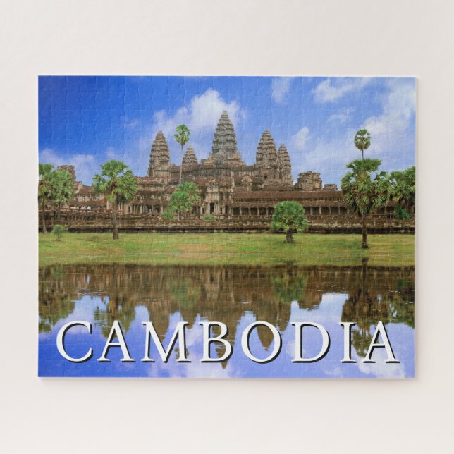 Angkor Wat Temple | Kampuchea, Kambodscha Puzzle (Horizontal)