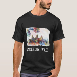 Angkor Wat Tshirt Kambodia Tee Shirt Vishnu Hindu