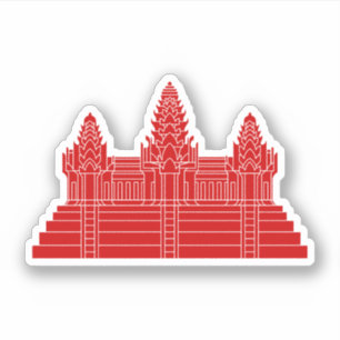 Angkor Wat Ver.2.0. Khmer Temple Aufkleber