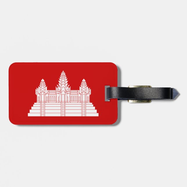 Angkor Wat Ver.2.0. Khmer Temple Gepäckanhänger (Rückseite horizontal)